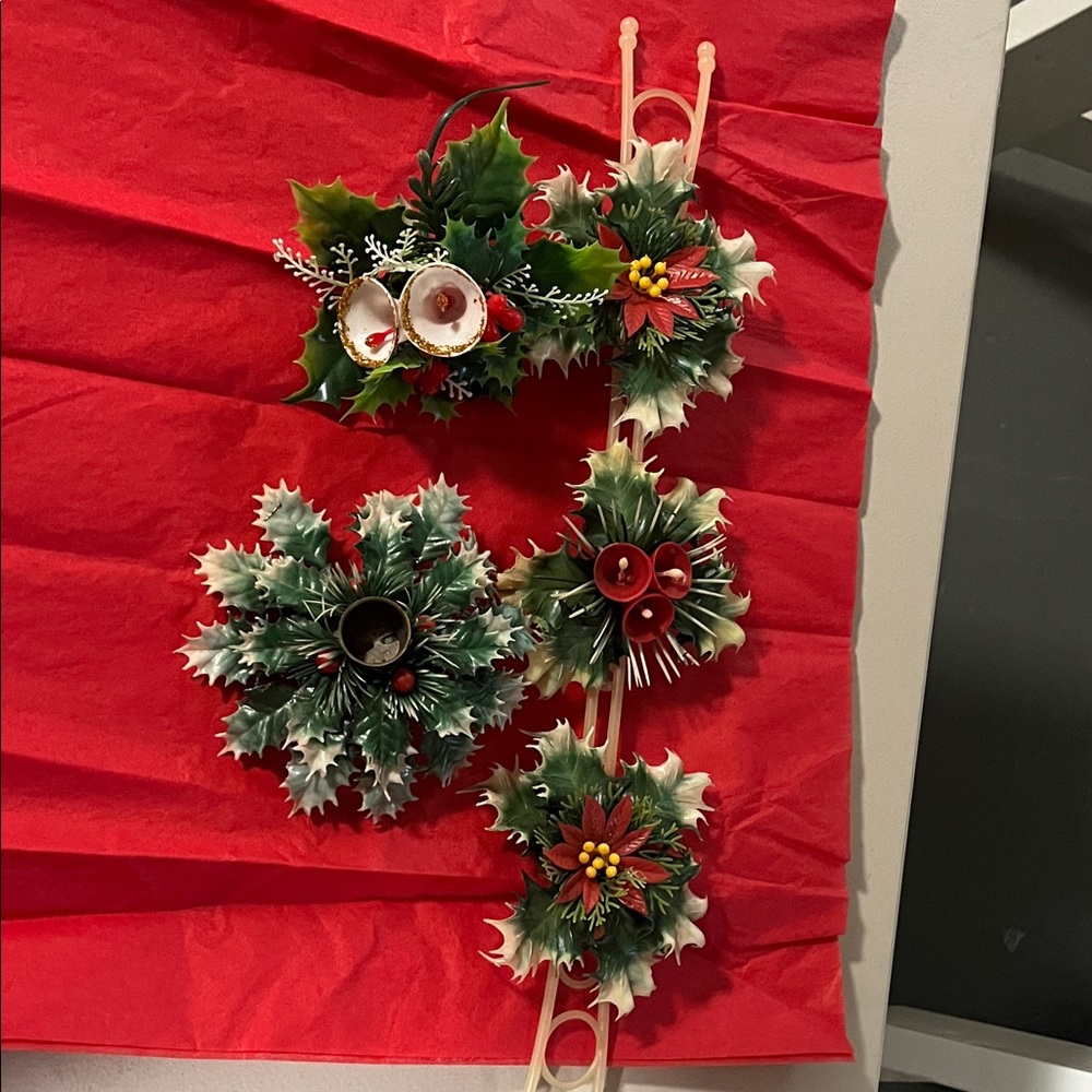 Holiday Garland with Green and Red Accents